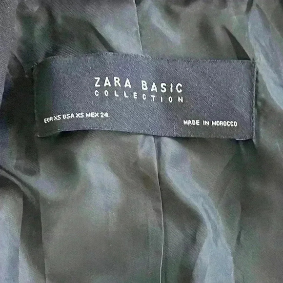 Zara Black Flowy Lightweight Blazer Jacket | Size XS - Picture 2 of 5